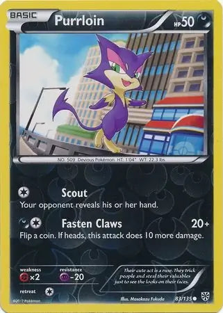Plasma Storm Purrloin #83/135 reverse holo
